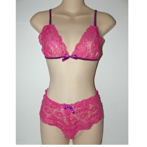 NWT Leg Avenue sexy unlined Lace Bra and Panties LINGERIE Set M/L - Picture 4 of 7